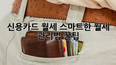 💳 신용카드 월세: 스마트한 월세 관리법 꿀팁! 🏡✨